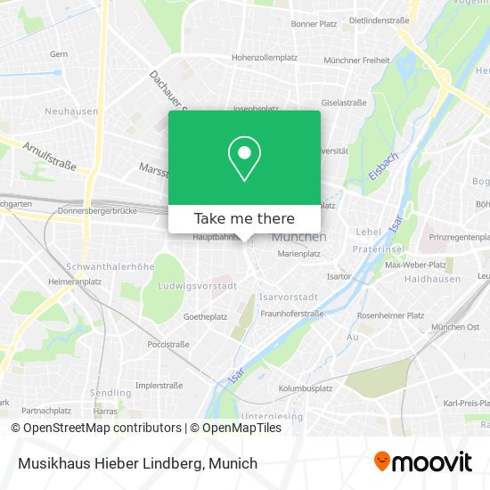 Musikhaus Hieber Lindberg map