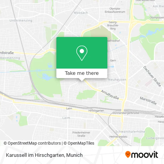 Карта Karussell im Hirschgarten
