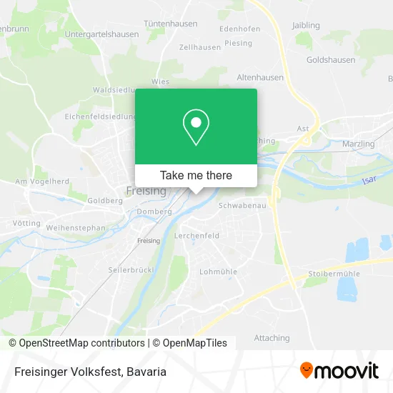 Freisinger Volksfest map