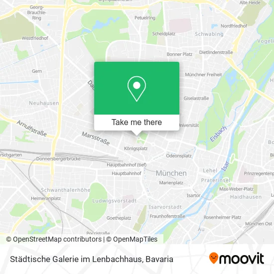 Карта Städtische Galerie im Lenbachhaus