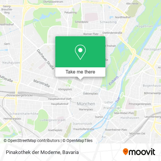 Карта Pinakothek der Moderne