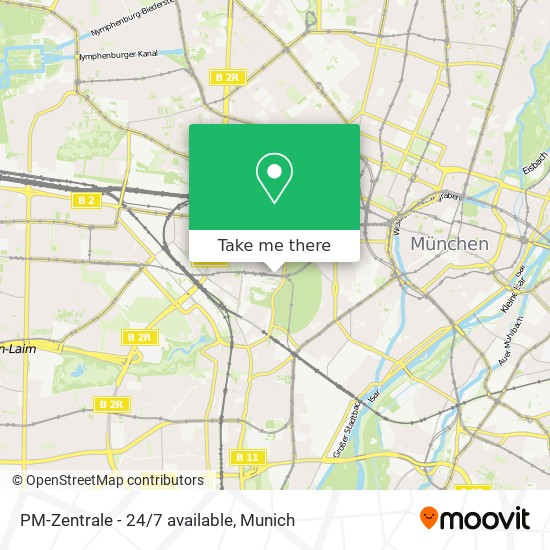 Карта PM-Zentrale - 24/7 available