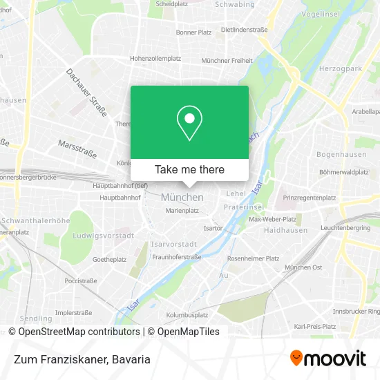 Карта Zum Franziskaner