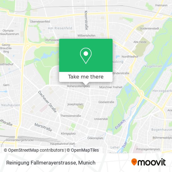 Reinigung Fallmerayerstrasse map