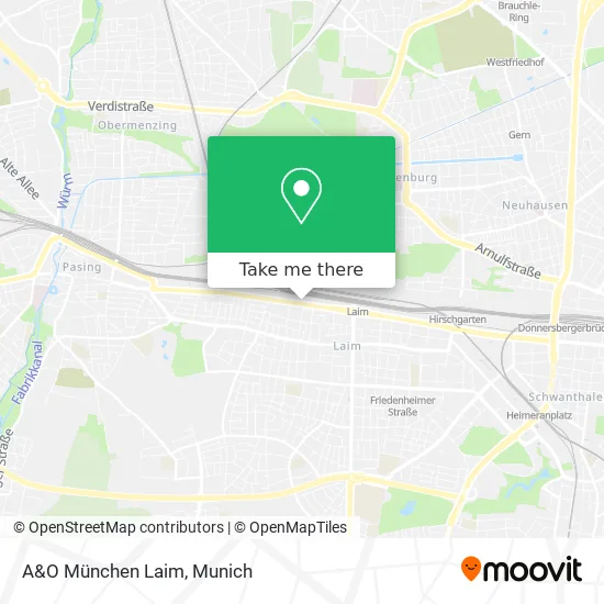 Карта A&O München Laim