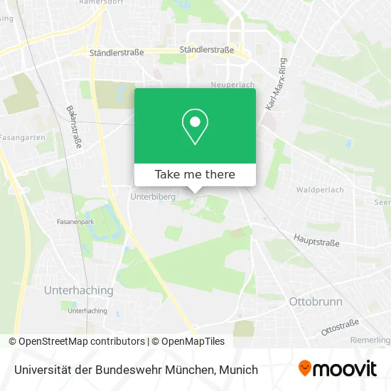 Карта Universität der Bundeswehr München