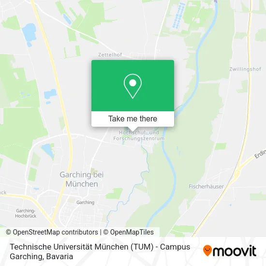 Карта Technische Universität München (TUM) - Campus Garching