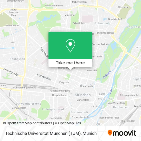 Карта Technische Universität München (TUM)