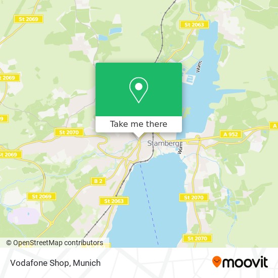 Vodafone Shop map