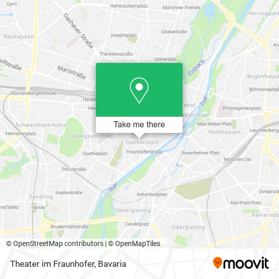 Карта Theater im Fraunhofer