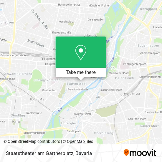 Карта Staatstheater am Gärtnerplatz