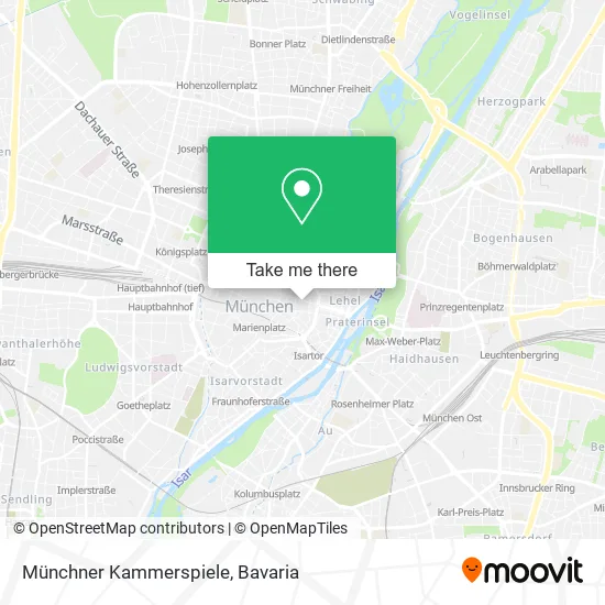 Карта Münchner Kammerspiele