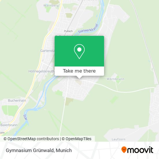 Gymnasium Grünwald map