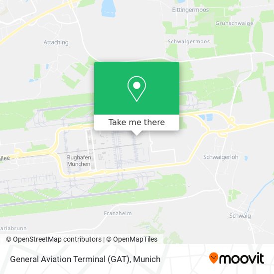 How to get to General Aviation Terminal (GAT) in Flughafen