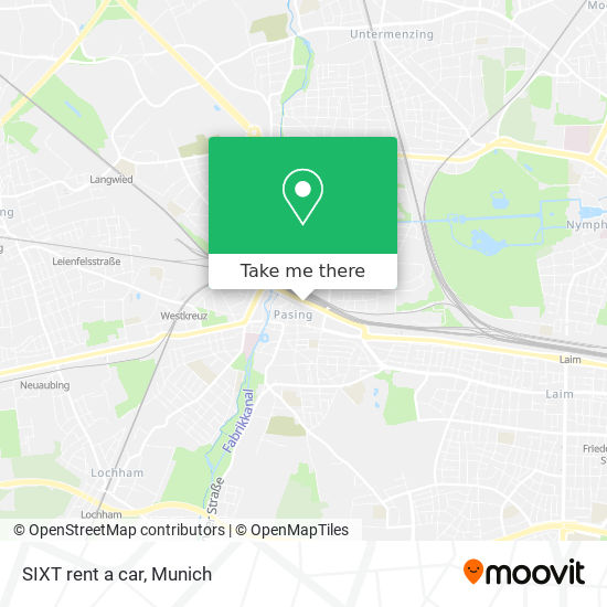 SIXT rent a car map