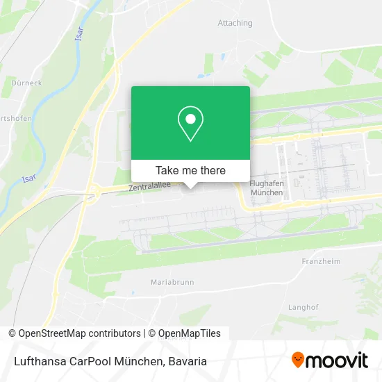 Карта Lufthansa CarPool München