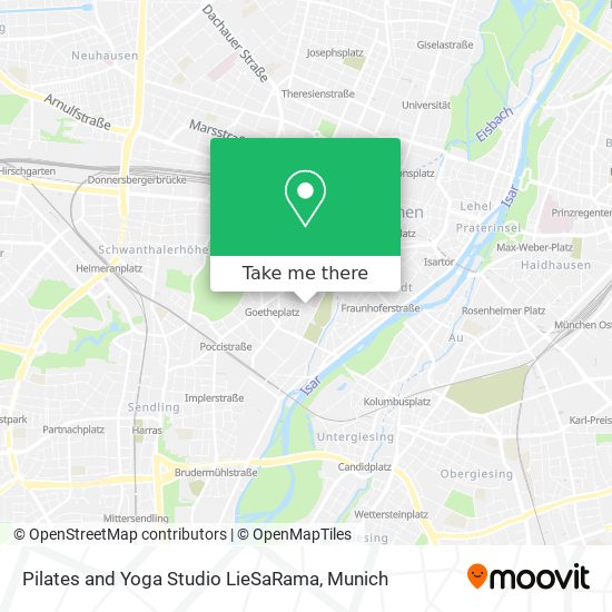 Карта Pilates and Yoga Studio LieSaRama