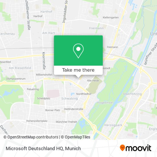 Microsoft Deutschland HQ map