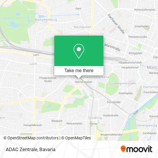 Карта ADAC Zentrale