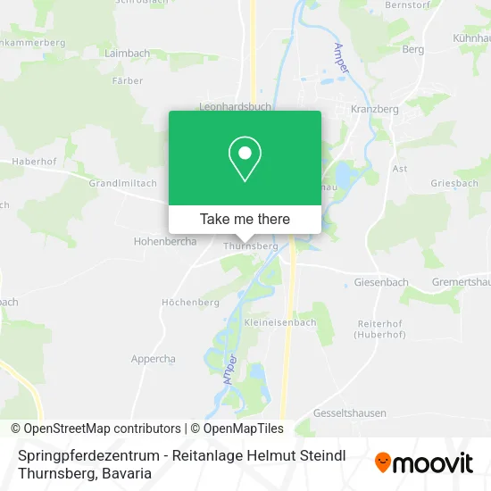 Карта Springpferdezentrum - Reitanlage Helmut Steindl Thurnsberg