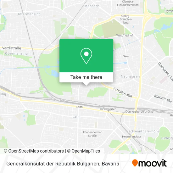Карта Generalkonsulat der Republik Bulgarien