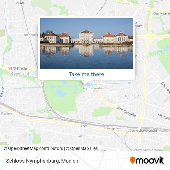 Schloss Nymphenburg map