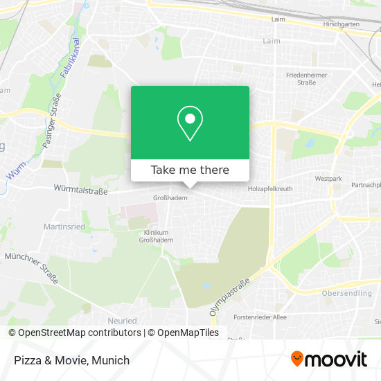 Pizza & Movie map