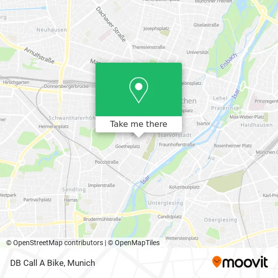 Карта DB Call A Bike