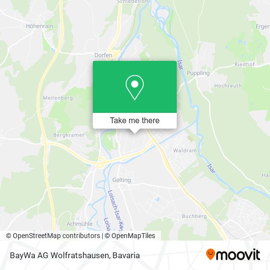 BayWa AG Wolfratshausen map