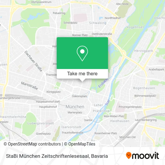 Карта StaBi München Zeitschriftenlesesaal