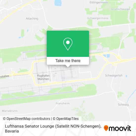 Карта Lufthansa Senator Lounge (Satellit NON-Schengen)