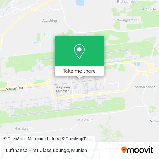 Карта Lufthansa First Class Lounge