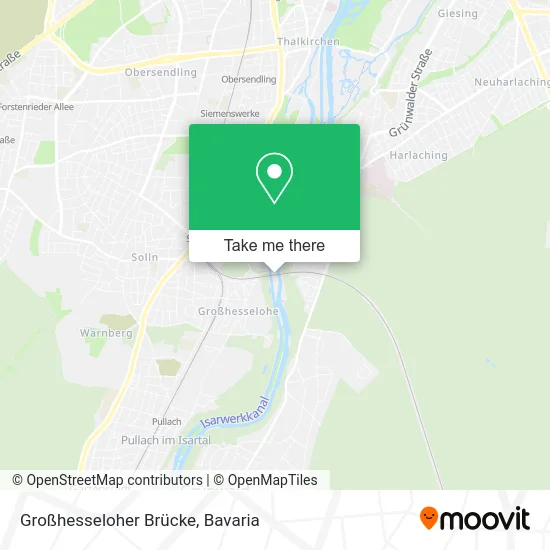 Карта Großhesseloher Brücke