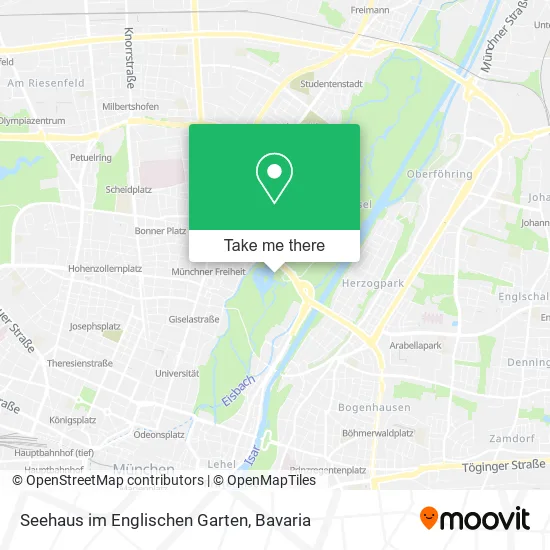 Карта Seehaus im Englischen Garten