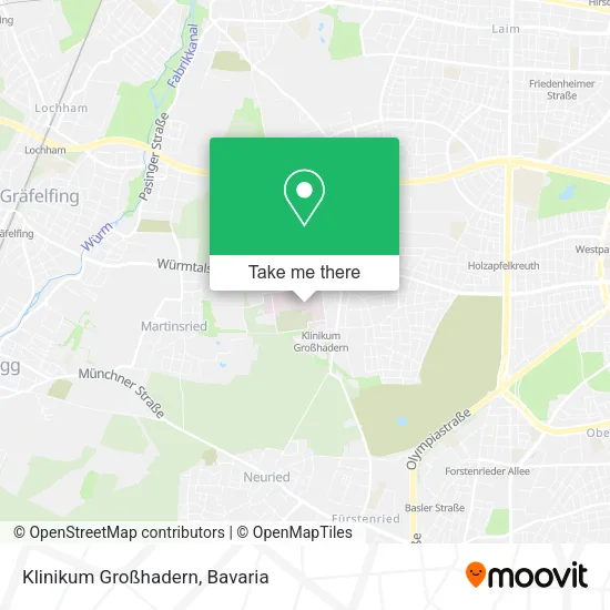 Карта Klinikum Großhadern