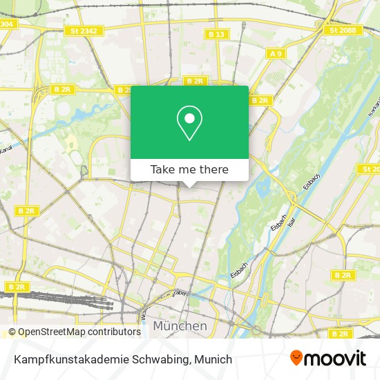 Kampfkunstakademie Schwabing map