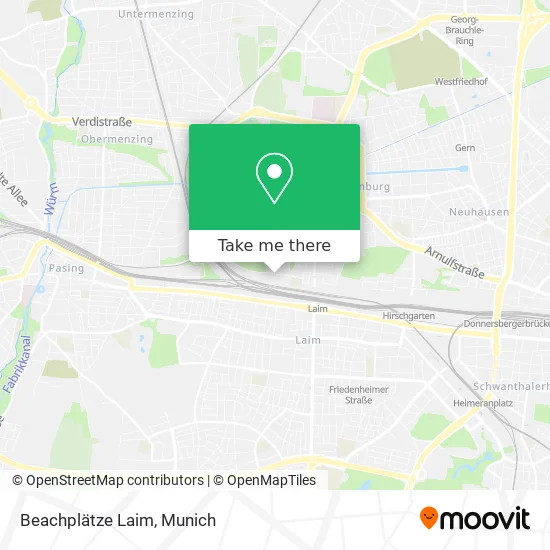 Карта Beachplätze Laim