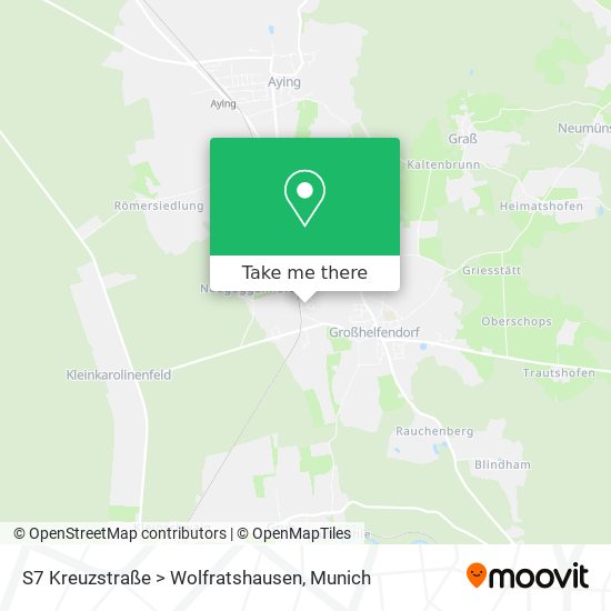 S7 Kreuzstraße > Wolfratshausen map