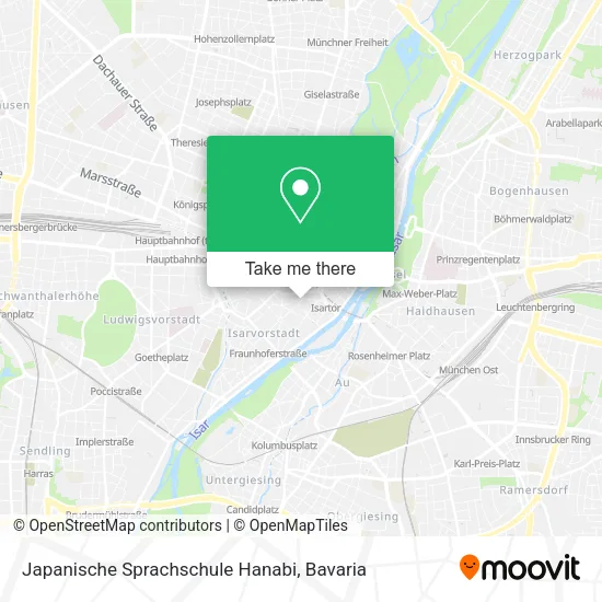 Карта Japanische Sprachschule Hanabi