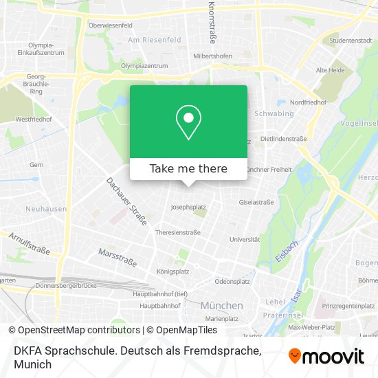 DKFA Sprachschule. Deutsch als Fremdsprache map