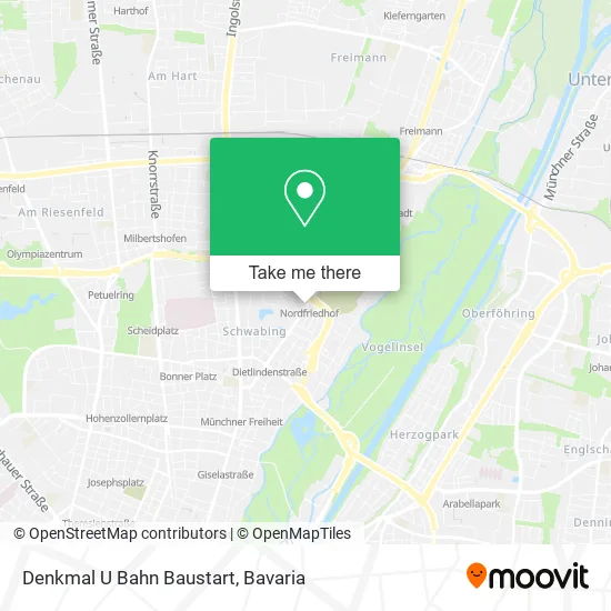 Карта Denkmal U Bahn Baustart