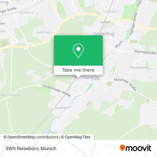 SWS Reisebüro map