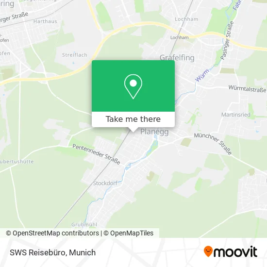Карта SWS Reisebüro