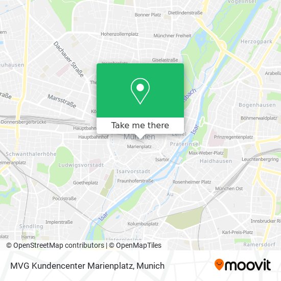 MVG Kundencenter Marienplatz map