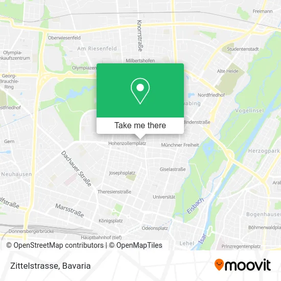 Карта Zittelstrasse