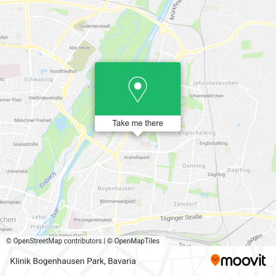 Klinik Bogenhausen Park map