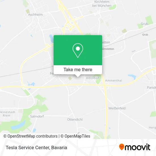 Карта Tesla Service Center
