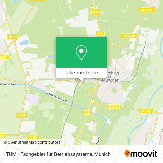 TUM - Fachgebiet für Betriebssysteme map