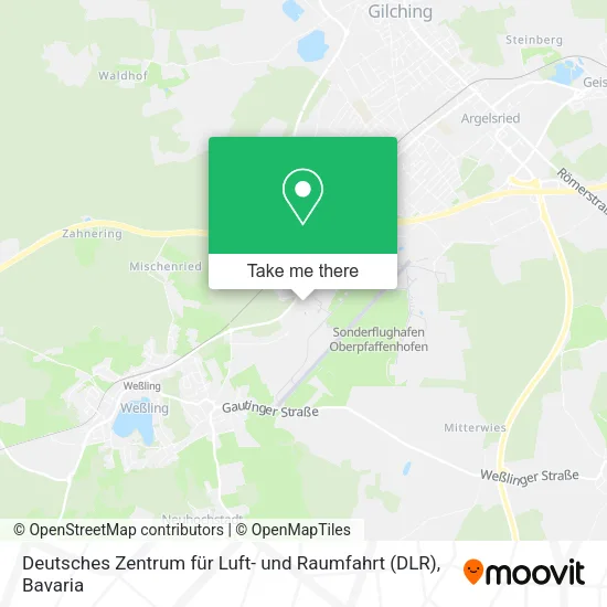 Карта Deutsches Zentrum für Luft- und Raumfahrt (DLR)