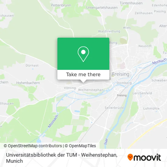 Карта Universitätsbibliothek der TUM - Weihenstephan